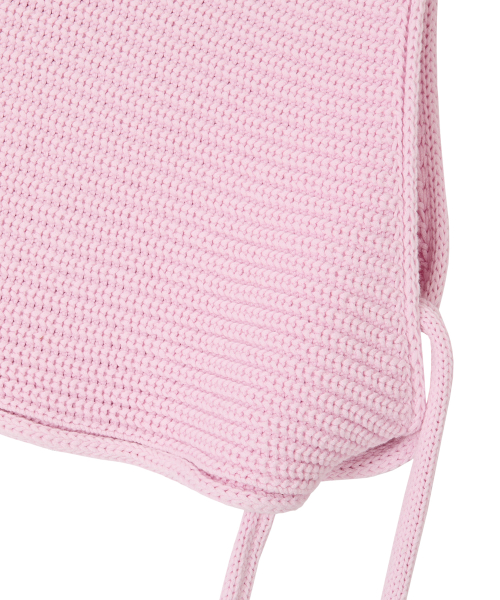 Unbalance Strap Knit Vest (pink)