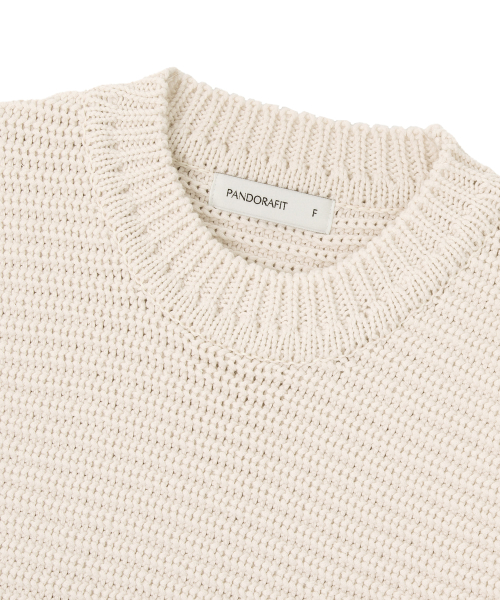 Unbalance Strap Knit Vest (ivory)