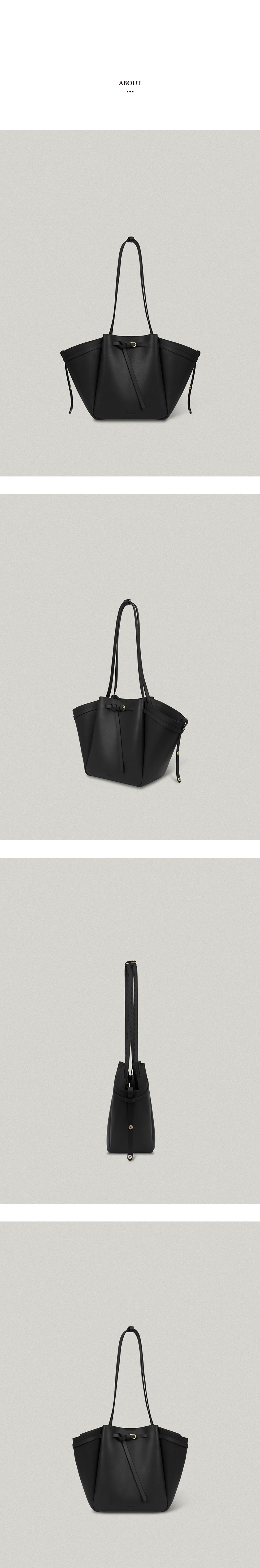 폴뉴아(FOLNUA) MINI ANTHOS BAG [BLACK - PLAIN] - 사이즈