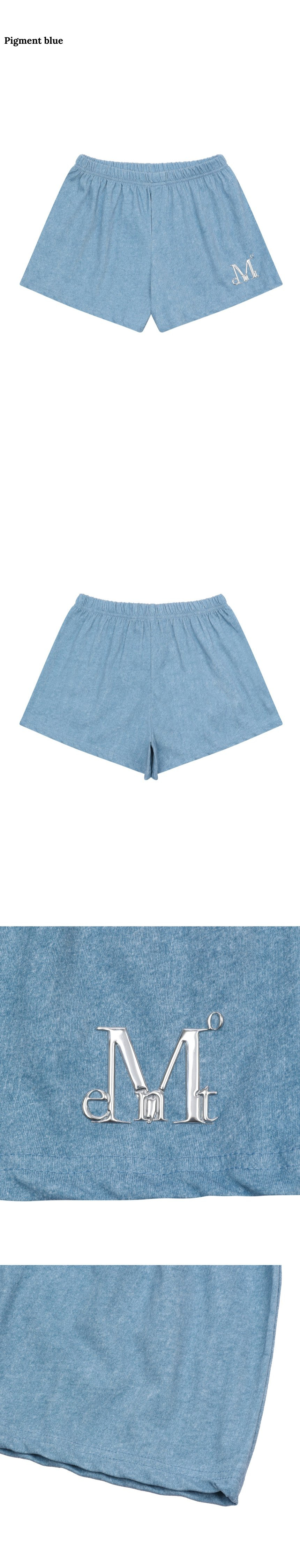 【MUCENT】Slab Pigment Washing l Logo Shorts★25SS★ MUSINSA | MUCENT Slap Pigment Wash Metal Logo Set-up Shorts