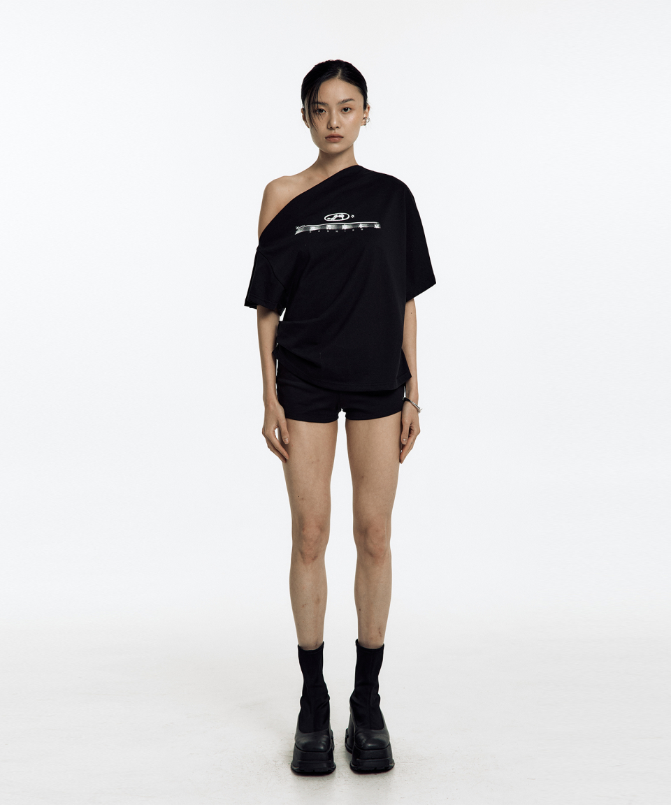 ★KASHIKO★ Zen One Shoulder Top MUSINSA | KASHIKO Zen One Shoulder Top Black