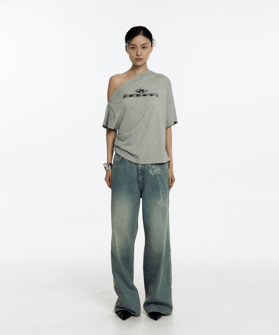 【Kashiko】 ゼン ワンショルダートップ MUSINSA公式 | KASHIKO Zen One Shoulder Top Gray