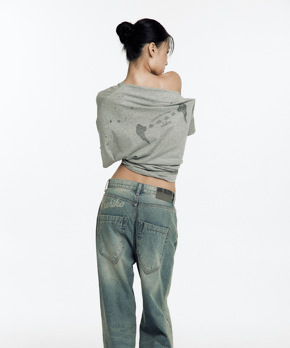 【Kashiko】 ゼン ワンショルダートップ MUSINSA公式 | KASHIKO Zen One Shoulder Top Gray