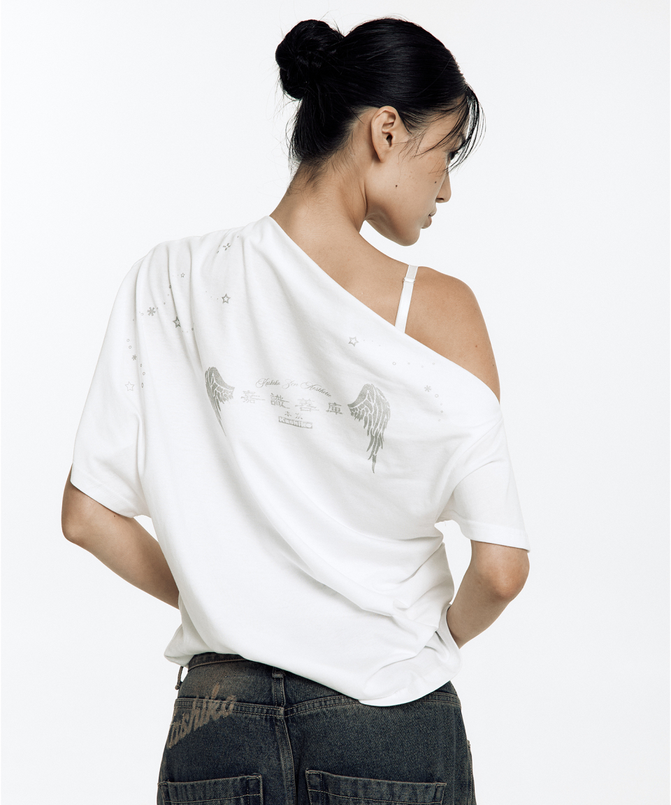 【Kashiko 25HS】Zen One Shoulder Top MUSINSA公式 | KASHIKO Zen One Shoulder Top Black