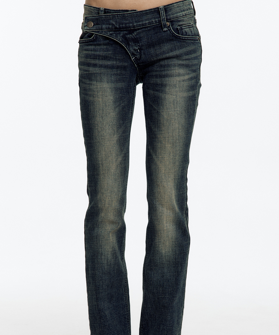 【Kashiko 25HS】Lowrise Boots Cut Denim Pants MUSINSA | KASHIKO Lowrise Boots Cut Denim Pants Blue