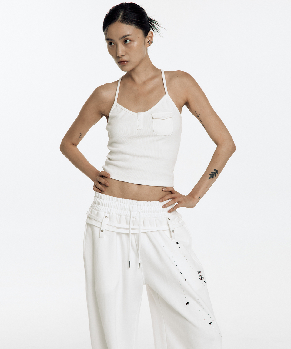 【KASHIKO】Zenu Belt Sweat Pants MUSINSA | KASHIKO Zenu Belt Sweat Pants Black