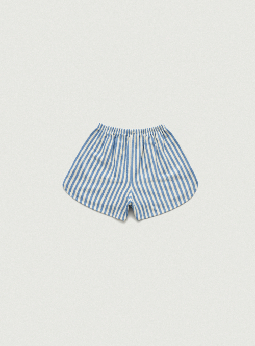 Striped Terry-Cloth Shorts_Blue