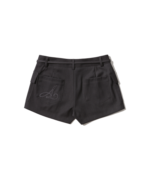 POCKET MICRO SHORT PANT CHARCOAL