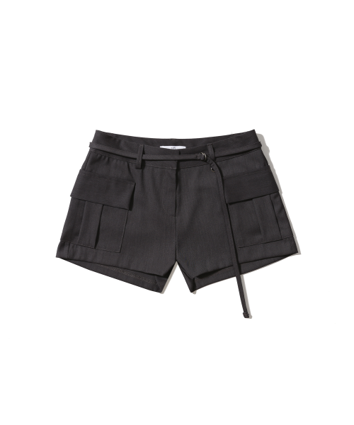 POCKET MICRO SHORT PANT CHARCOAL