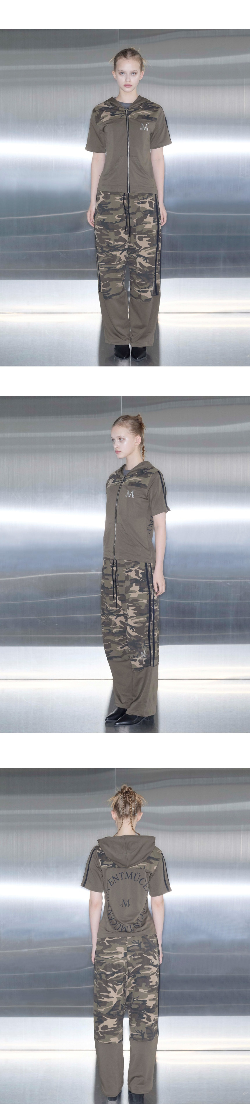 MUSINSA | MUCENT MOV SETUP METAL LOGO CAMO TAPE WIDE BANDING