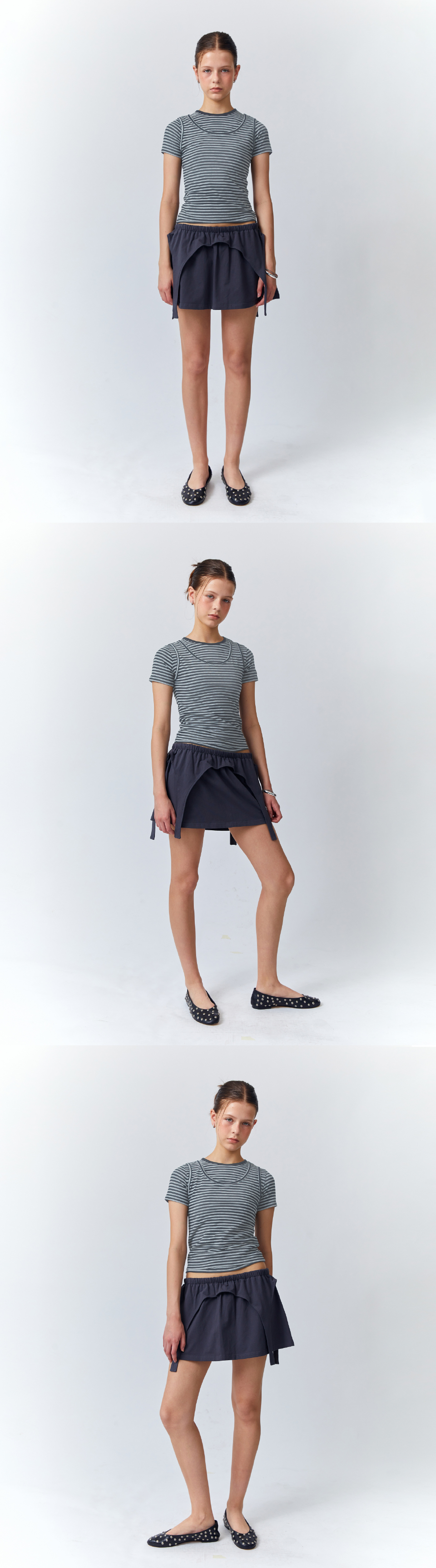 [RETRIEVER CLUB]25SS●LAYERED STRIPE CROP TEE MUSINSA | RETRIEVER CLUB LAYERED STRIPE CROP TEE [GRAY]
