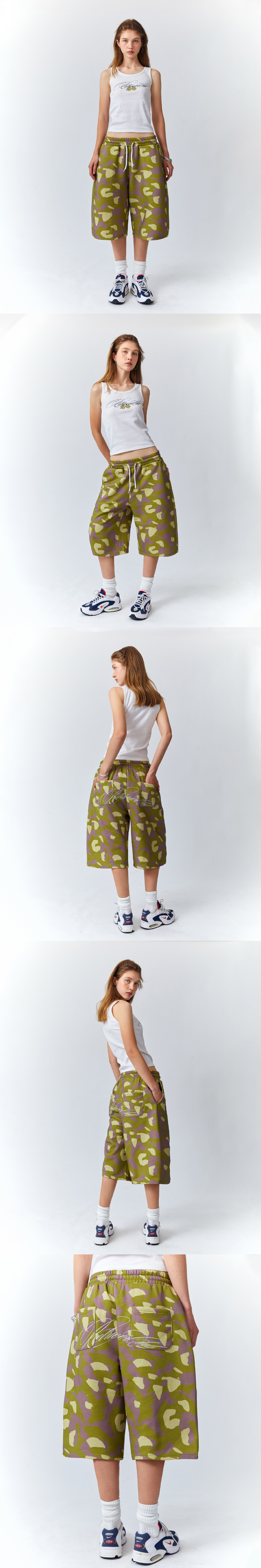 MUSINSA | RETRIEVER CLUB SCRIPT SWEAT PANTS [CAMO]