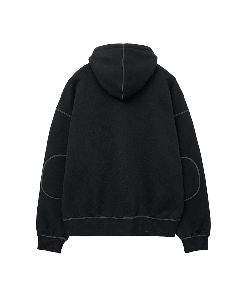 Oversized Zip Up Hoodie Black