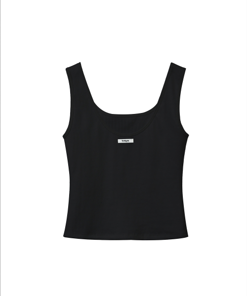lotsyou_Basic Deep Sleeveless Black