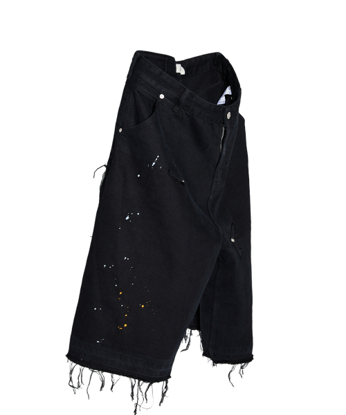 Bermuda shorts painted washed