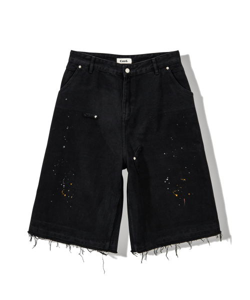 Bermuda shorts painted washed