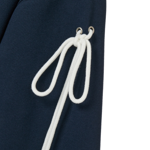 RIBBON DETAILED SWEATSHIRTS_NAVY
