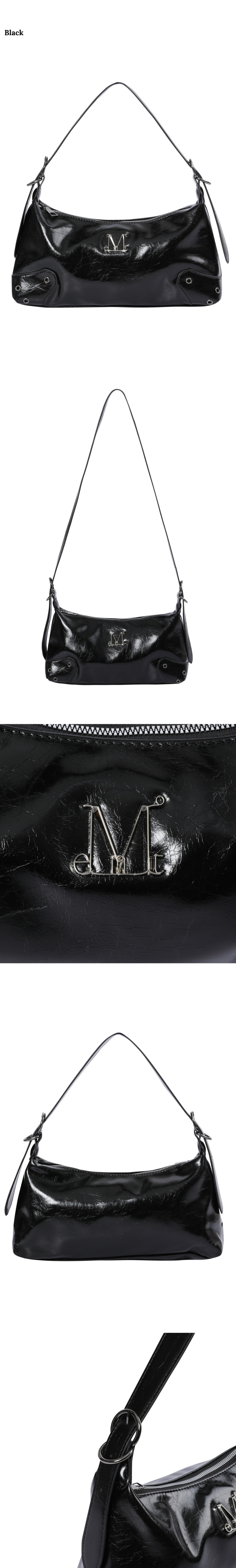 ◆MUCENT◆ Barb l Logo 2 Way Eyelet Crossbody Bag Unisex MUSINSA | MUCENT Barb Metal Logo 2 Way Eyelet Crossbody Bag