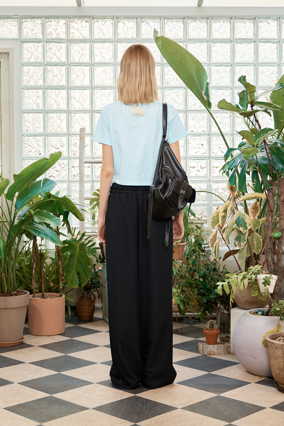 【MATIN KIM】DOUBLE POCKET TWO WAY BAG ●送料・関税込● DOUBLE POCKET TWO WAY BAG IN BLACK – Matin Kim