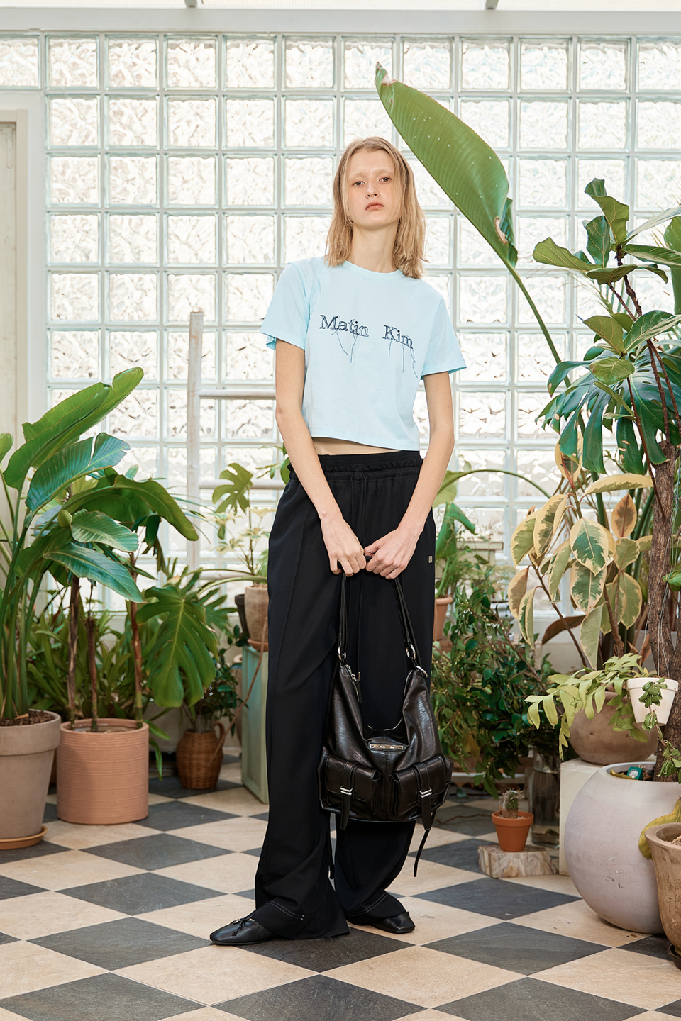 【MATIN KIM】DOUBLE POCKET TWO WAY BAG ●送料・関税込● DOUBLE POCKET TWO WAY BAG IN CREAM – Matin Kim