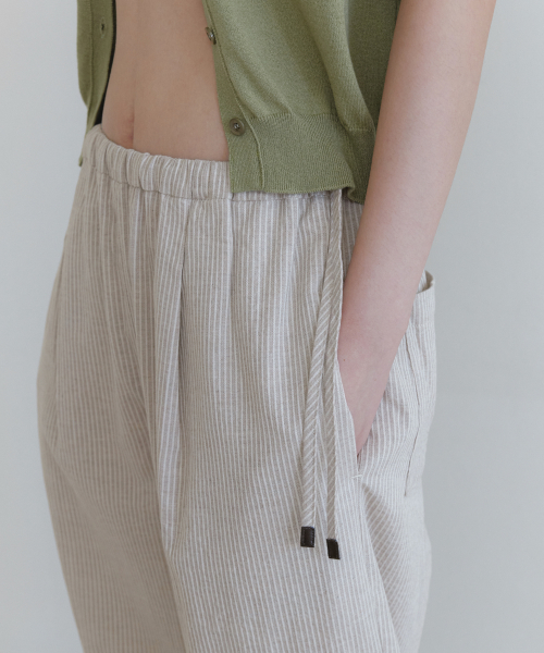 Summer stripe string pants