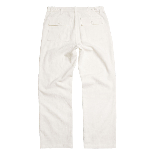 Utility Linen Fatigue Pants (Ivory)