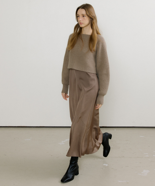 RACCOON BOAT NECK PULLOVER KNIT_3COLOR 3COLOR