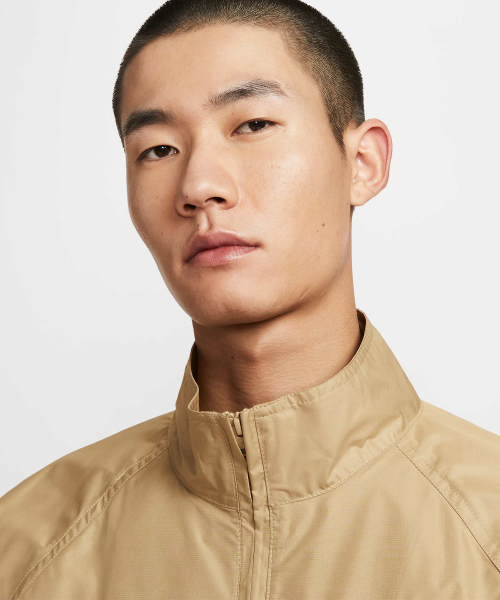 Куртка NIKE Club Fleece Full-Zip M - бежевый/белый / HV1140-297