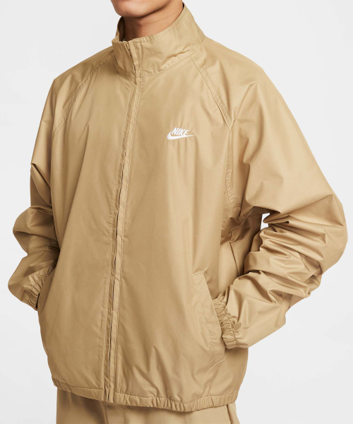 Куртка NIKE Club Fleece Full-Zip M - бежевый/белый / HV1140-297