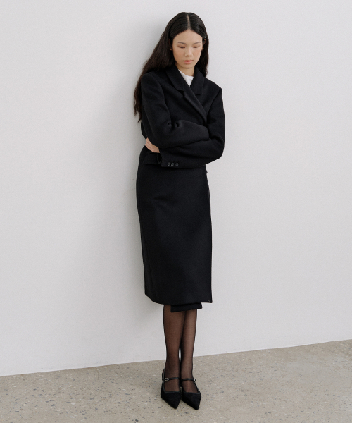 CASHMERE DOUBLE STAND LONG COAT_BLACK