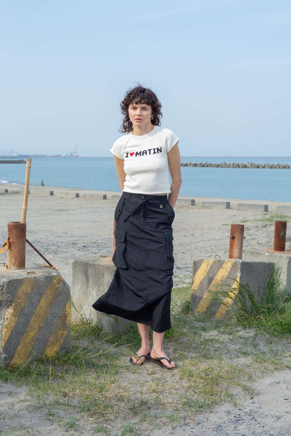 無料配送 ◆ MATIN KIM ◆ STRING NYLON CARGO SKIRT MUSINSA公式 | MATIN KIM STRING NYLON CARGO SKIRT IN BLACK