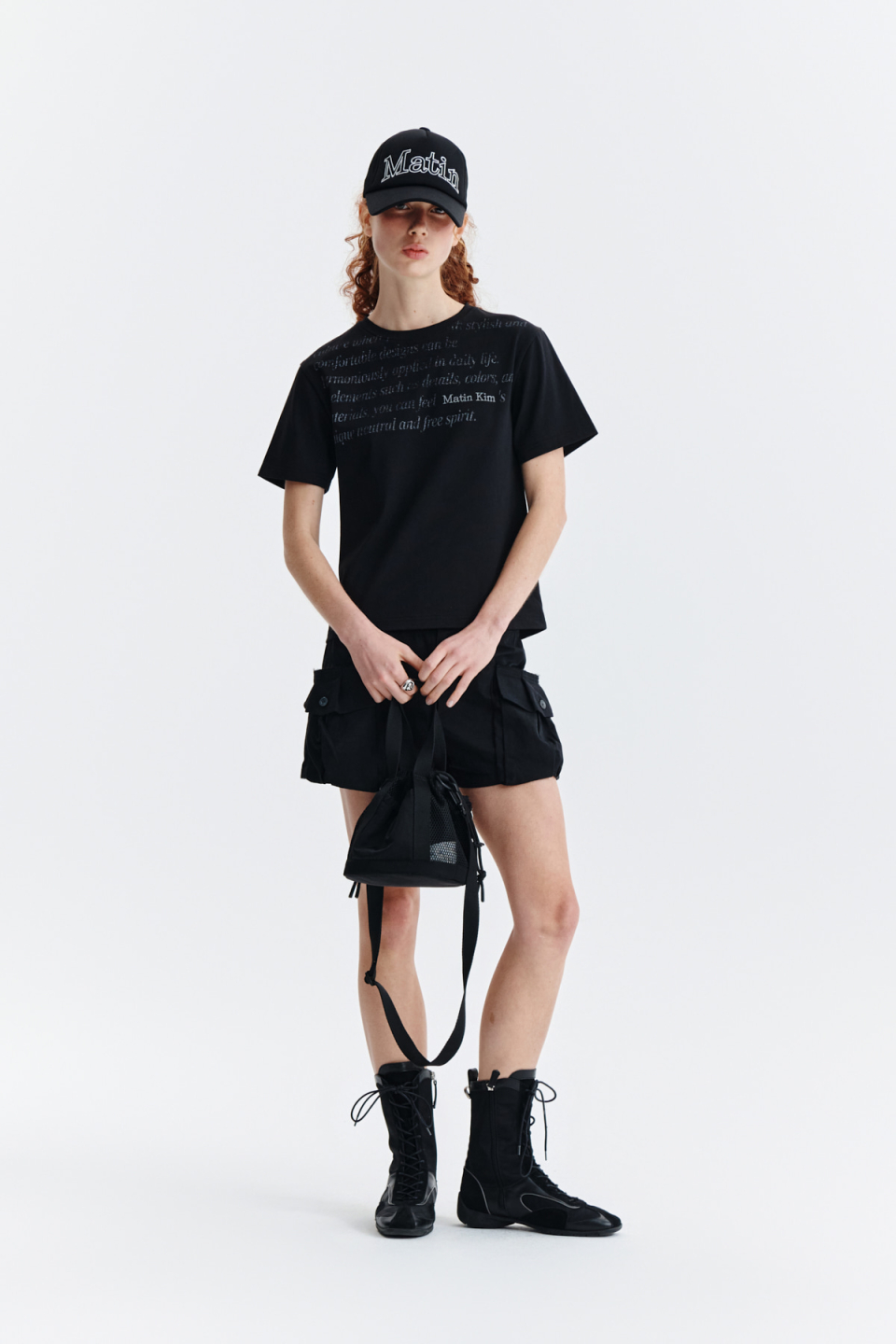 ONE POCKET MESH MINI BAG IN BLACK – Matin Kim