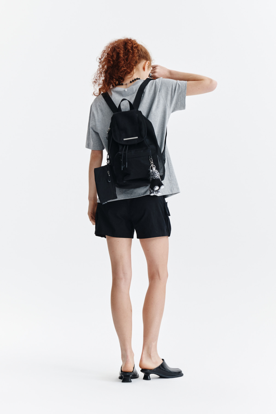 ★Matin Kim★ONE POCKET MESH BACK PACK ONE POCKET MESH BACK PACK IN DARK BEIGE – Matin Kim