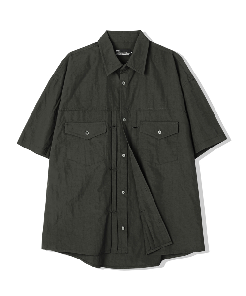 Нейлоновая рубашка-тракер regular fit Charcoal