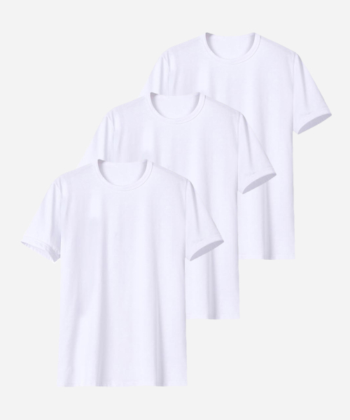 MOOZ 無地 20s コーマ ヘビーウェイト 半袖 Tシャツ 3パック 男女兼用 画像 4