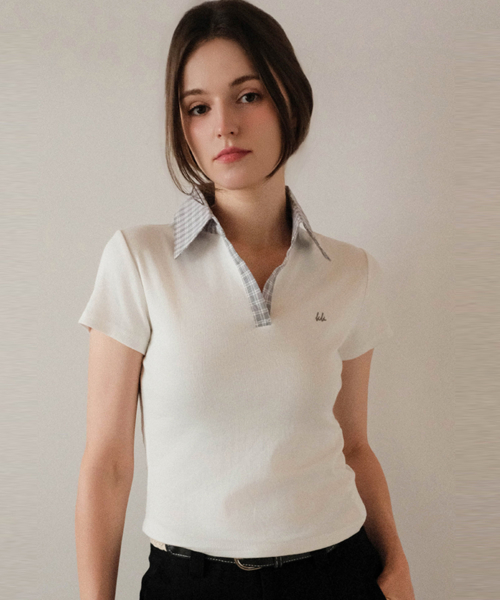 Windsor Check Detail Slim T-Shirts