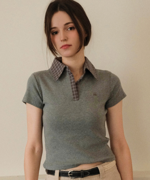 Windsor Check Detail Slim T-Shirts