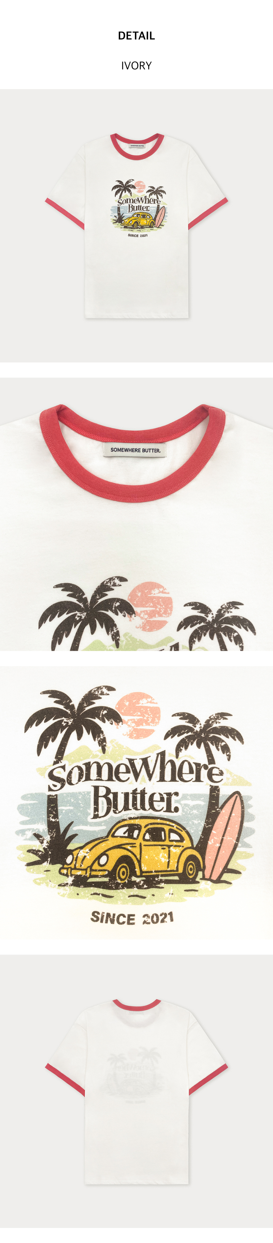 [SOMEWHERE BUTTER]★25SS★Vintage Car Wave Logo Over-Fit Top MUSINSA | SOMEWHEREBUTTER Vintage Car Wave Logo Over-Fit Top