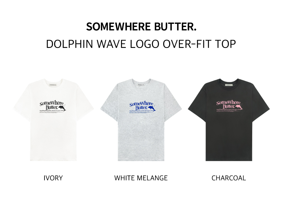 [SOMEWHERE BUTTER]★25SS★Dolphin Wave Logo Over-Fit Top MUSINSA | SOMEWHEREBUTTER Dolphin Wave Logo Over-Fit Top