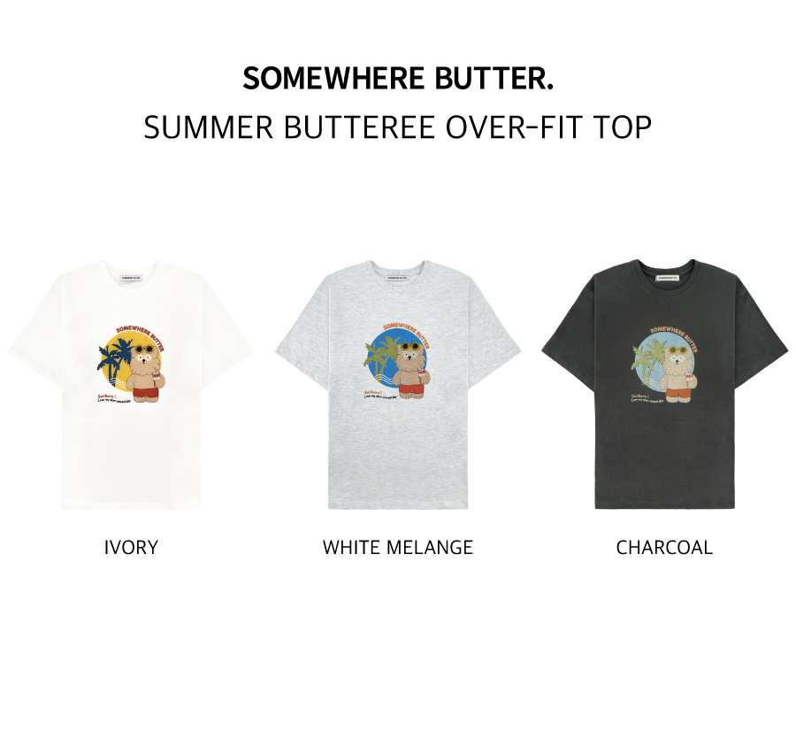 ◆SOMEWHEREBUTTER Butteree over-fit top/3色◆ MUSINSA | SOMEWHEREBUTTER Butteree trio over-fit top - 3color