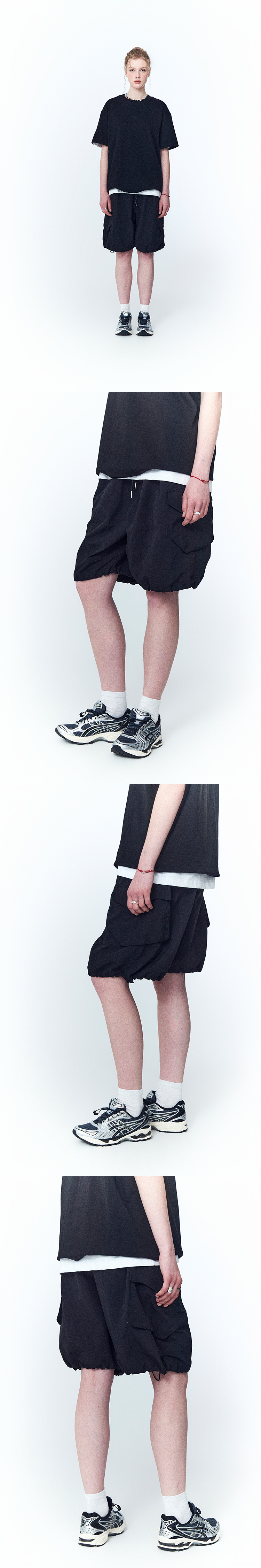 MUSINSA | CPGN STUDIO Bermuda Cargo Nylon Pants Black