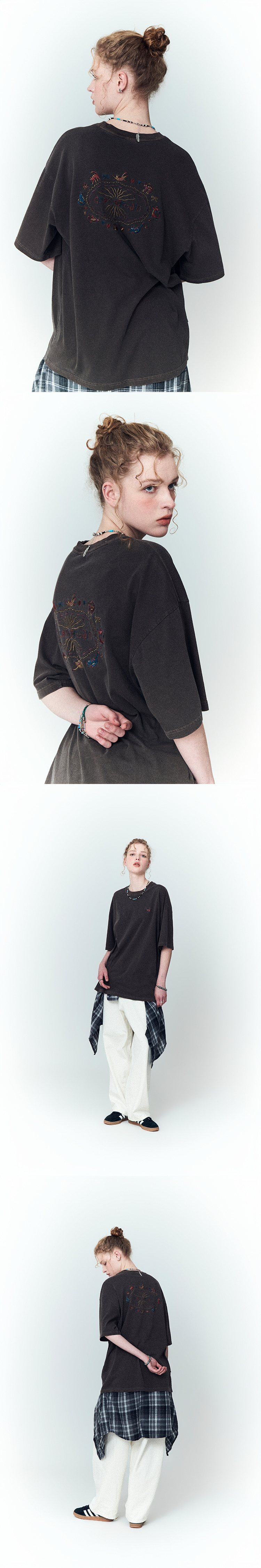 MUSINSA | CPGN STUDIO Cat Stitch Pigment Short Sleeve T