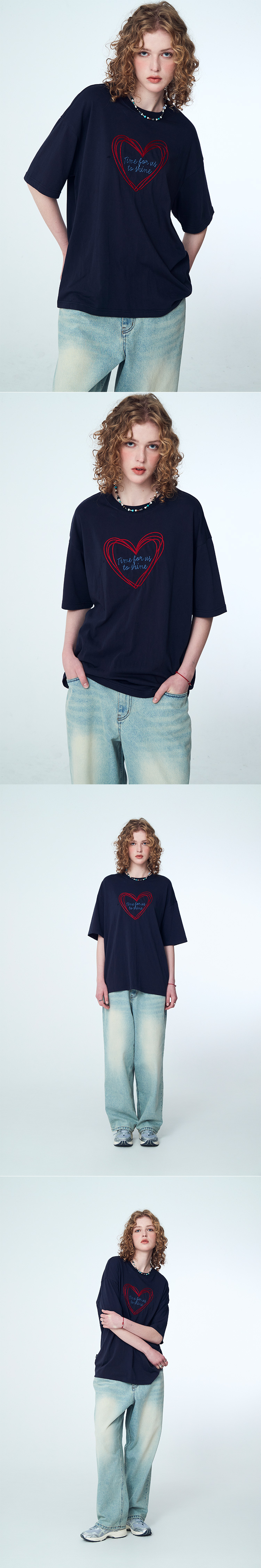 【CPGN STUDIO】25SS★ Love Chain Embroidery Short Sleeve Tee MUSINSA | CPGN STUDIO Love Chain Embroidery Short Sleeve T