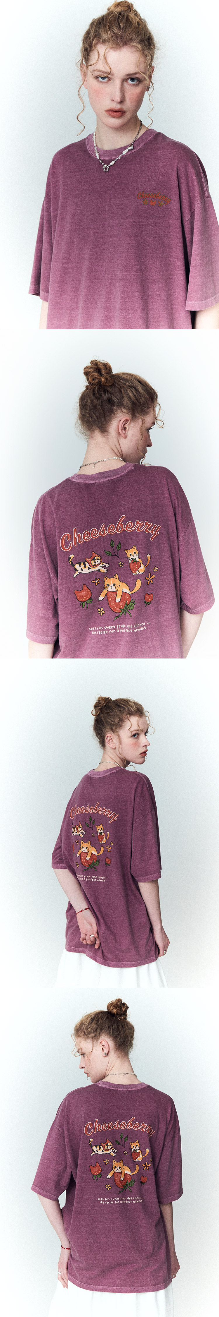 Tシャツ・カットソー CPGN STUDIO_COMPAGNO Cheese Berry Pigment Short Sleeve T-Shi MUSINSA | CPGN STUDIO Cheese Berry Pigment Short Sleeve T
