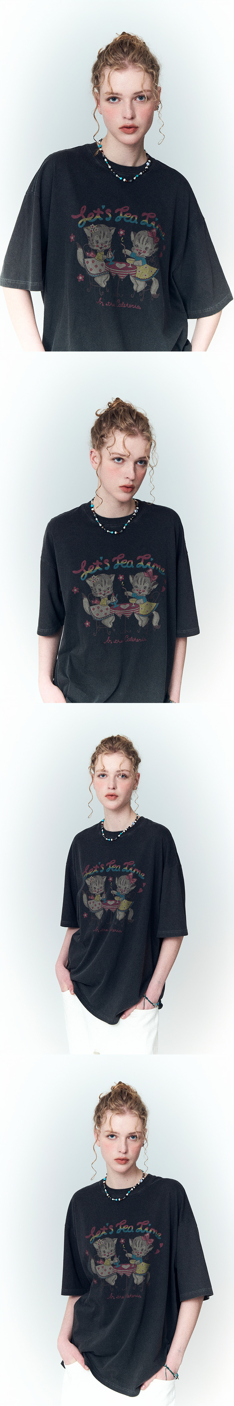 [CPGN STUDIO]25SS★CATS RIBBON PIGMENT SHORT SLEEVE T-SHIRT MUSINSA | CPGN STUDIO Cats Ribbon Short Sleeve T-Shirt Star