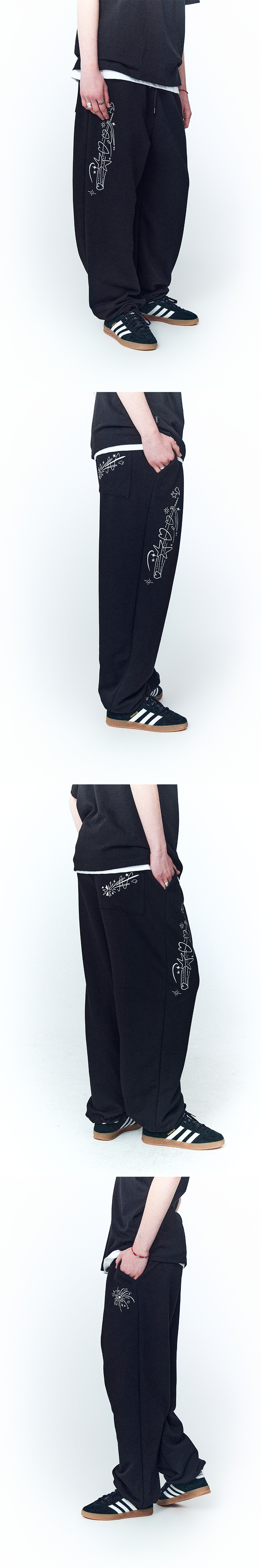 【CPGN STUDIO】25SS★ Heart Sparkle Sweatpants MUSINSA | CPGN STUDIO Heart Sparkle Sweatpants Black