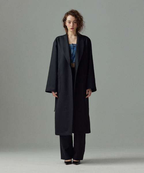 Wool maxi robes