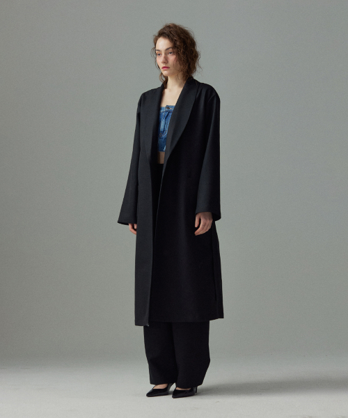 Wool maxi robes