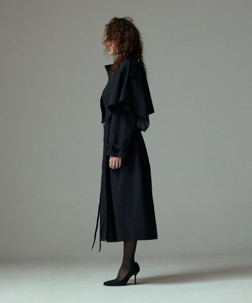 Cape trench coat