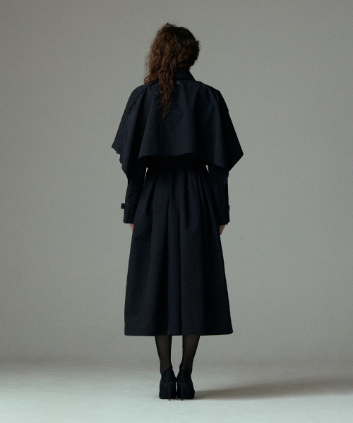Cape trench coat